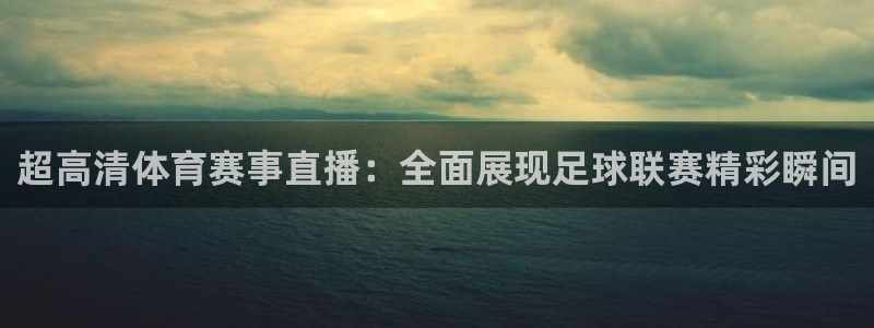 超高清体育赛事直播：全面展现足球联赛精彩瞬间